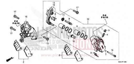 PINZA FRENO ANTERIORE CBR650FAJ di 2018